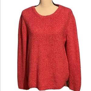 TALBOTS. Women’s Pink Knit Sweater Size L